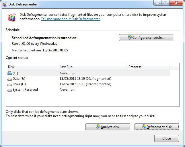 Дефрагментация диска на виндовс 7